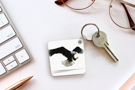 Porte-clés - Aigle - Vogel - Wit - Plastique