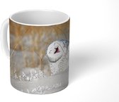 Mok - Koffiemok - Uil - Sneeuw - Duin - Mokken - 350 ML - Beker - Koffiemokken - Theemok