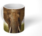 Mok - Koffiemok - Dreigende olifant - Mokken - 350 ML - Beker - Koffiemokken - Theemok