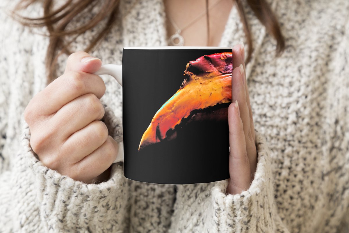 Mok - Koffiemok - Vogel - Snavel - Zwart - Mokken - 350 ML - Beker - Koffiemokken - Theemok