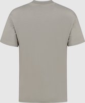 Purewhite -  Heren Relaxed Fit    T-shirt  - Bruin - Maat L