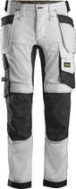 Snickers Workwear AllroundWork, Pantalon de travail extensible avec poches holster blanc 46