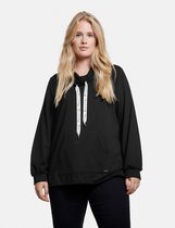 SAMOON Dames Sweatshirt met afgeronde zoom