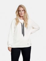 SAMOON Dames Sweatshirt met afgeronde zoom