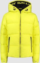 Ballin Amsterdam -  Jongens Regular Fit Puffer  Jas  - Geel - Maat 104