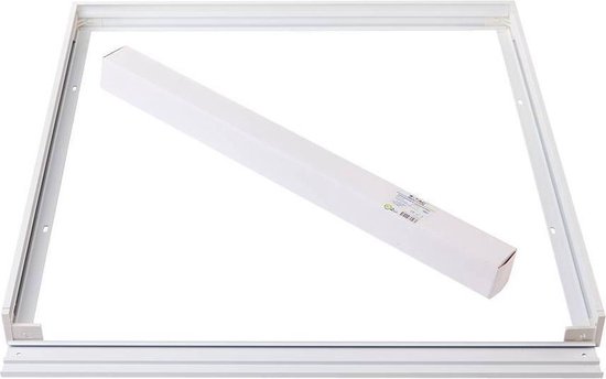 Aigostar - LED paneel opbouw - 30x30cm Framesysteem - Wit aluminium - 5cm hoog incl. schroeven