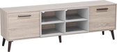 Beliani ALLOA - TV-meubel - lichte houtkleur - spaanplaat