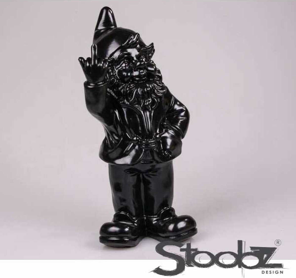 Stoobz kabouter 2 F*ck YOU 20 cm-Zwart
