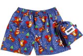 MG-1 Wijde Kinder Kerst Boxershorts Jongens Beer - Maat  XS