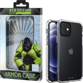 Atouchbo Armor Case iPhone 12 Mini hoesje transparant - Honeycomb