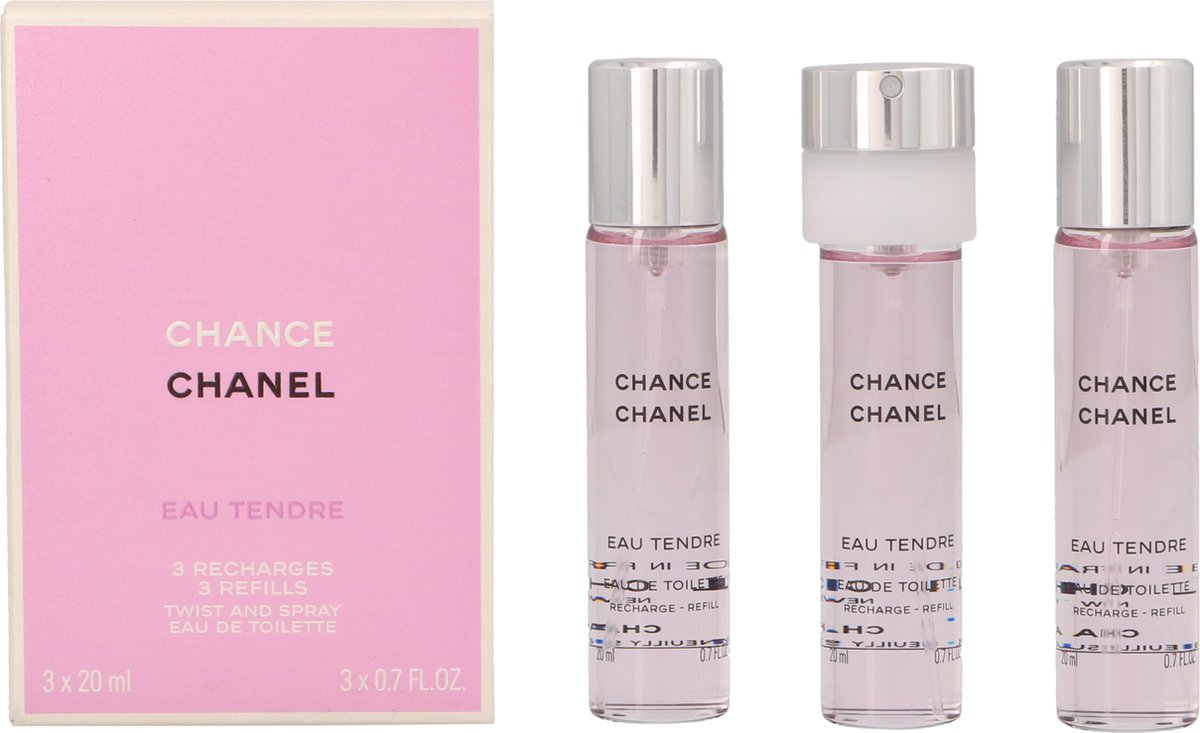 Chanel Chance Eau Tendre Geschenkset - 3x Eau de Toilette Refill - Chanel