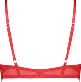 Hunkemöller Dames Lingerie Voorgevormde strapless longline beugel bh Pauline  - Rood - maat C95