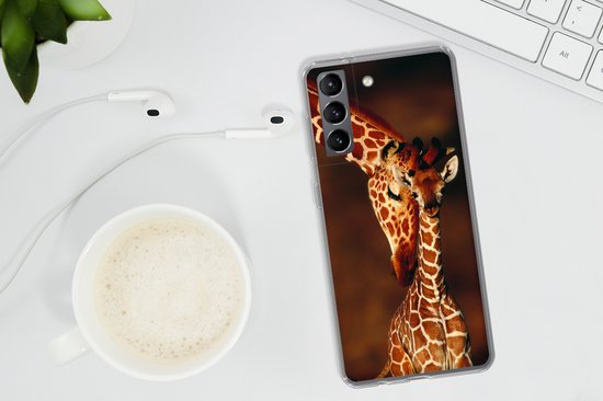 Coque Samsung Galaxy S21 Plus - Girafe - Veau - Portrait - Siliconen