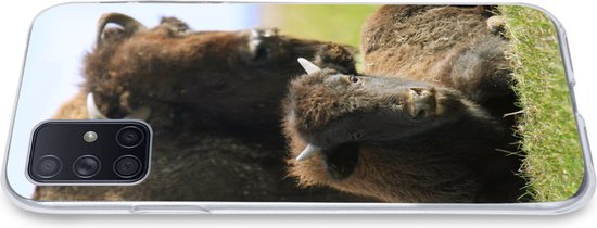 Coque Samsung Galaxy A51 5G - Buffle - Herbe - Veau - Coque de téléphone en Siliconen