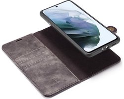 Hoesje 2-in-1 Book Case en Back Cover Grijs Geschikt voor Samsung Galaxy S21 FE