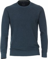 Casa Moda - Pullover O-Hals Melange Aquablauw - L - Regular-fit