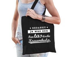 Fantastische kraamhulp cadeau tas - zwart - voor dames - kado tas / bedankt cadeau kraamverzorgster