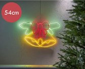 Kerstbellen multi colour -680 LED lampjes -54cm -Ook geschikt voor buiten  -lichtkleur: RGB -met stekker -Kerstdecoratie