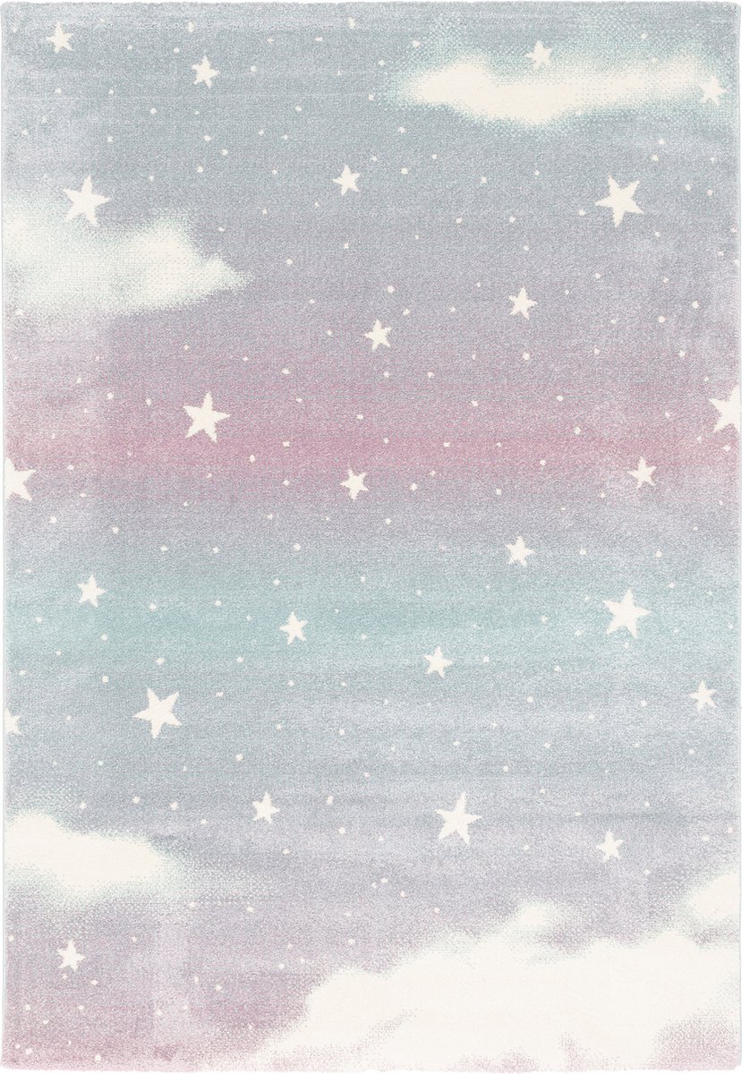 Pergamon Vloerkleed Kindervloerkleed Maui Kids wolkenlucht Roze