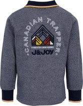 J&JOY - Poloshirt Mannen Ontario Forest Grey & Navy Melange