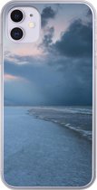 Geschikt voor iPhone 11 hoesje - Noordzee - Storm - Water - Siliconen Telefoonhoesje