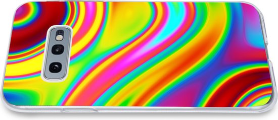 Coque Samsung Galaxy S10e - Art - Vagues - Couleurs - Psychédélique - Coque de téléphone en Siliconen