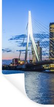 Muurstickers - Sticker Folie - Rotterdam - Water - Skyline - 60x120 cm - Plakfolie - Muurstickers Kinderkamer - Zelfklevend Behang - Zelfklevend behangpapier - Stickerfolie