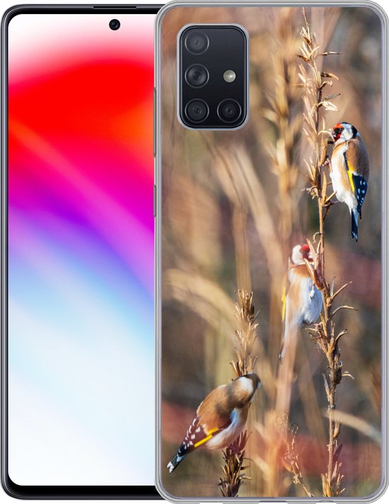 Coque Samsung Galaxy A51 - Vogels - Branches - Forêt - Siliconen