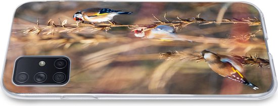 Coque Samsung Galaxy A51 - Vogels - Branches - Forêt - Siliconen