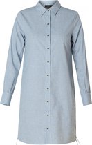 YESTA Dagmar Tuniek - Dark Grey Blue/Ecru - maat 0(46)