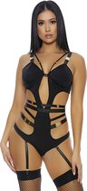 We Click Lingerie Set - Black - S - Maat Large