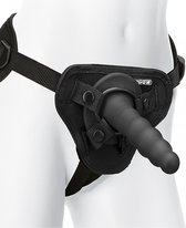 Ripple Vibrating Pleasure Set - Black - Strap On Dildos