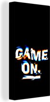 Tableau Peinture Gaming - Jeu - Citation - 40x80 cm - Décoration murale
