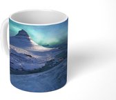 Mok - Het noorderlicht boven Mount Kirkjufell - 350 ML - Beker