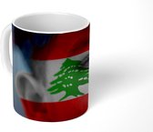 Mok - Koffiemok - Vlag van Libanon - Mokken - 350 ML - Beker - Koffiemokken - Theemok
