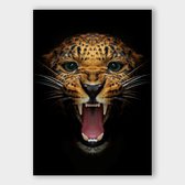 Artistic Lab Poster - Leopard Roar - 91 X 61 Cm - Multicolor