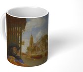 Mok - Zicht op Delft - Carel Fabritius - 350 ML - Beker