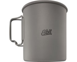 Esbit Camping/Outdoor/Reis kookpan - Kampeerspullen - Camping benodigdheden/accessoires- 750 ml - Titanium