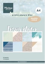 Marianne Design Pretty Paper Bloc - Frozen winter - A4 - 16 vellen