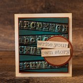 Sizzix 3D Embossing Folder - Texture Fades - Typewriter