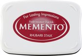 ME-000-301 Memento stempelinkt stempelkussen groot Tsukineko Rhubarb Stalk donkerrood