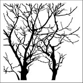 The Crafter's Workshop Stencil - 30x30cm - branches reversed