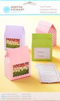 Martha Stewart pastel gingham treat boxes