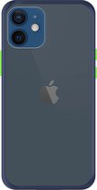 Geschikt voor: iPhone 12 Back Cover - Blauw/Transparant