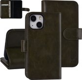UNIQ Accessory Groen PU Leather Book Case Telefoonhoesje voor Apple iPhone 13 Mini | Bescherming & Comfort