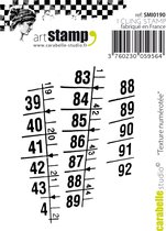 Carabelle Studio Cling stamp - mini texture numerotee