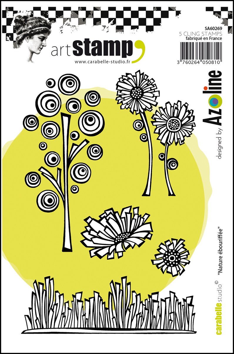Carabelle Stamp A6 Vormen uit de Natuur - 105 x 148 mm