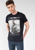 DEELUXE T-shirt met motorprintBREAKDOWN Black