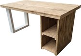 Wood4you  Bureau San Diego - steigerhout 180Lx55Dx75H wit