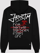 JORCUSTOM JRCSTM Slim Fit Hoodie - Zwart - Volwassenen - Maat S